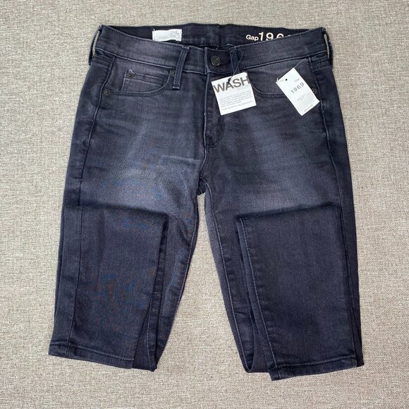 GAP 1969 Jean Legging Women's 24 Petite Navy Blue Casual Pants NWT - Picture 3 of 16